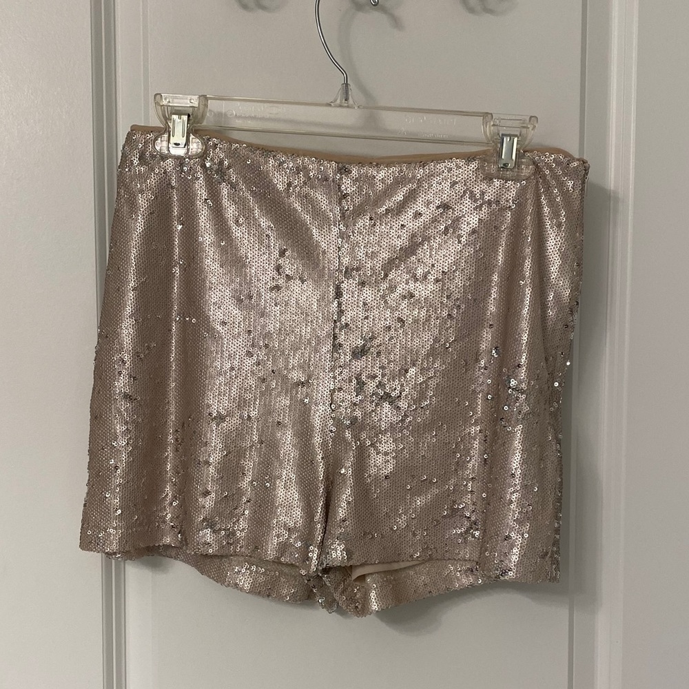 Rose Gold Sequin Shorts
